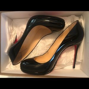 Christian Louboutin FILO 120 black patent leather